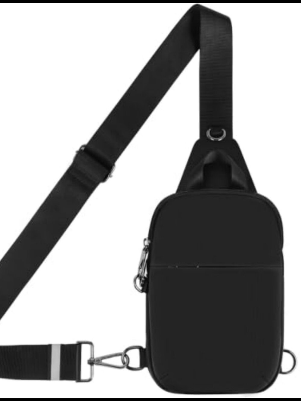 Anti Theft Sling Bag Crossbody RFID Blocking Zipper Lock Water Resistant Nylon